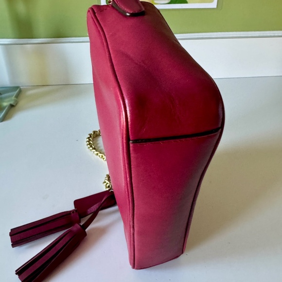 Coach Legacy Flight Bag Crossbody Adjustable Length Chain & Tassels, Port Color - Picture 8 of 14